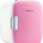 Subcold Pro4 Luxury Mini Fridge Cooler | 4 Litre / 6 Cans | AC and Exclusive USB Power Option | Portable Small Fridge for the Office, Bedroom, Car, Travel, Skincare & Cosmetics (Pink)
