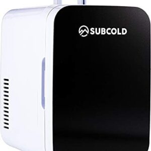 Subcold Ultra 6 Mini Fridge Cooler & Warmer | 3rd Gen | 6L capacity | Compact, Portable and Quiet | AC+USB Power Compatibility (Black)