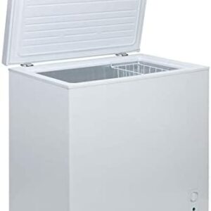 198L White Chest Freezer, Freestanding, W82 x D55 x H85cm - SIA CHF198WH