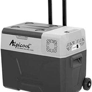 Alpicool CX40 40L Portable Refrigerator Car Fridge Freezer with Telescopic Handle Cool Box for camping, driving, Picnic