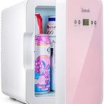 AstroAI Mini Fridge 6 Litre/8 Can Skincare Fridge for Bedroom - With Upgraded Temperature Control Panel, AC/12V DC Thermoelectric Portable Cooler and Warmer