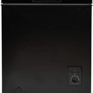Black Chest Freezer, Freestanding, 66L Capacity With Basket - SIA CHF66B
