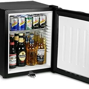 ChillQuiet Silent Mini Fridge 23ltr Black - Completely Quiet Mini Bar, Ideal for Hotels and B&Bs