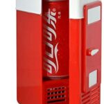 Cuifati USB Mini Fridge, Beverage Refrigerators Desktop USB Fridge Beverage Drink Cans Cooler/Warmer, Refrigerators Mini for Laptop PC Car(Red)