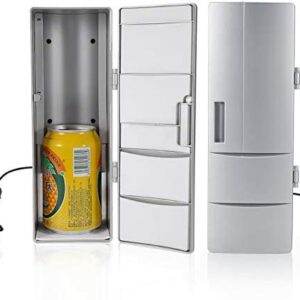 Demeras Mini Fridge Cooler USB Fridge Warmer Small Compact Fridge Portable for Car and Home Thermoelectric Compact