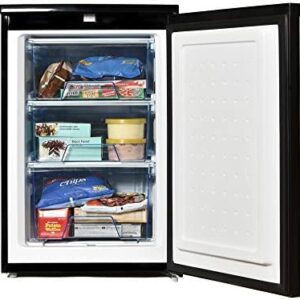 Igenix IG355B Freestanding Under Counter Freezer with 3 Large Drawers, Reversible Door, 94 Litre Freezer Capacity, 55 cm Wide, Black