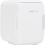 MONCOOK Mini réfrigérateur pour chambre à coucher – Mini réfrigérateur portable et silencieux pour les soins de la peau - 5L blanche mono