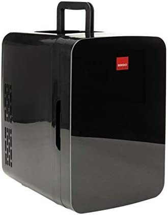 SENSIOHOME 10L Mini Fridge Cooler & Warmer | AC+DC Power - 12v, UK & EU Plug | Compact, Portable and Quiet, For Home, Bedroom, Car, Holiday, Food Drinks Makeup (Black)