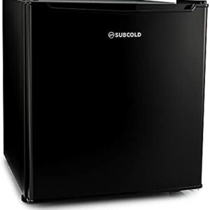 Subcold Eco35F Mini Freezer | 4-Star Table Top Freezer | Small Energy Efficient Mini Freezer | Adjustable Thermostat & Reversible Door | Customisable Storage Removable Shelf (Black)