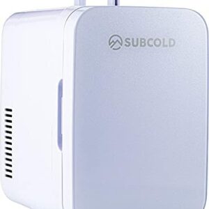 Subcold Ultra 6 Mini Fridge Cooler & Warmer | 3rd Gen | 6L capacity | Compact, Portable and Quiet | AC+USB Power Compatibility (White)
