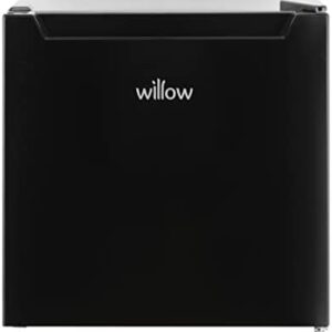 Willow WMF46B 46 Litre Mini Tabletop Fridge with Chill Box in Black, 2 Year Warranty, Adjustable Thermostat, Mark-Proof Finish, Perfect For Offices or Bedrooms [Energy Class F]