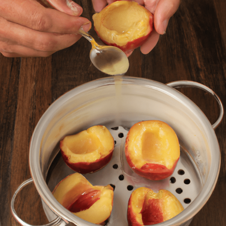 how to make wine poached peaches
