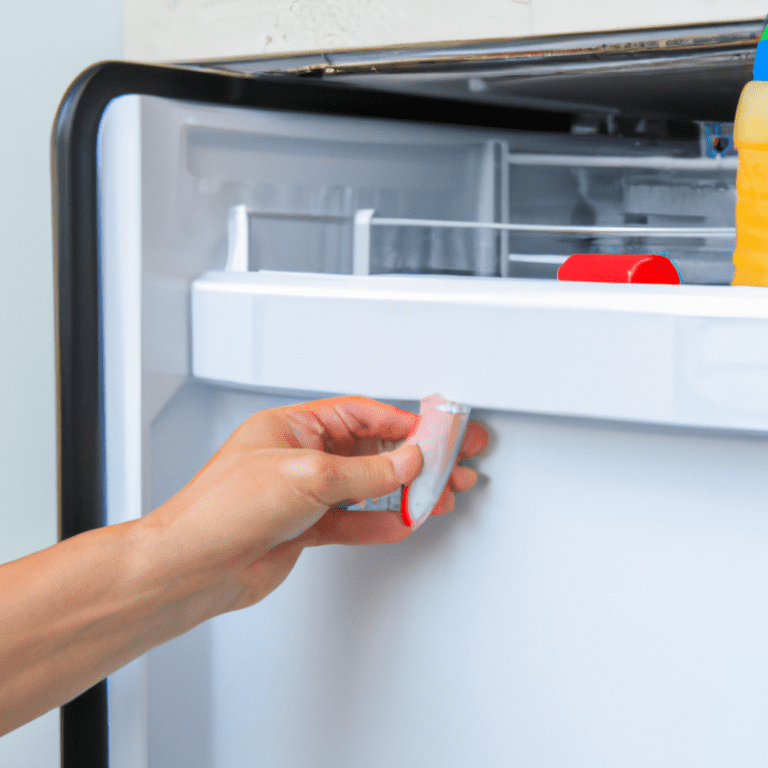 how to remove crazy glue from a fridge
