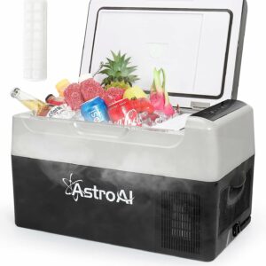 AstroAI Car Refrigerator 22 Litre, Portable Car Fridge Freezer for Truck, RV, Boat, Camping and Travel, 12/24V DC and 230 AC, -20℃ to 20 ℃