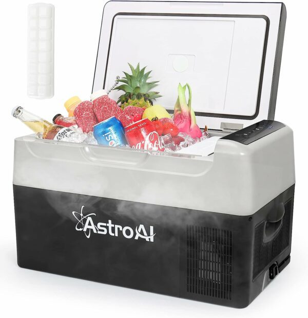 AstroAI Car Refrigerator 22 Litre, Portable Car Fridge Freezer for Truck, RV, Boat, Camping and Travel, 12/24V DC and 230 AC, -20℃ to 20 ℃
