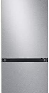 Samsung RB34T602ESA/EU Freestanding Fridge Freezer, Frost Free, 340L capacity, 60cm wide, Silver, Decibel rating: 35, EU Acoustic Class: B