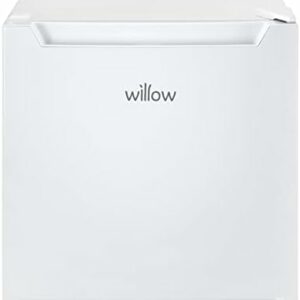 Willow WMF46W 46 Litre Mini Tabletop Fridge with Chill Box in White, 2 Year Warranty, Adjustable Thermostat, Mark-Proof Finish, Perfect For Offices or Bedrooms [Energy Class F]